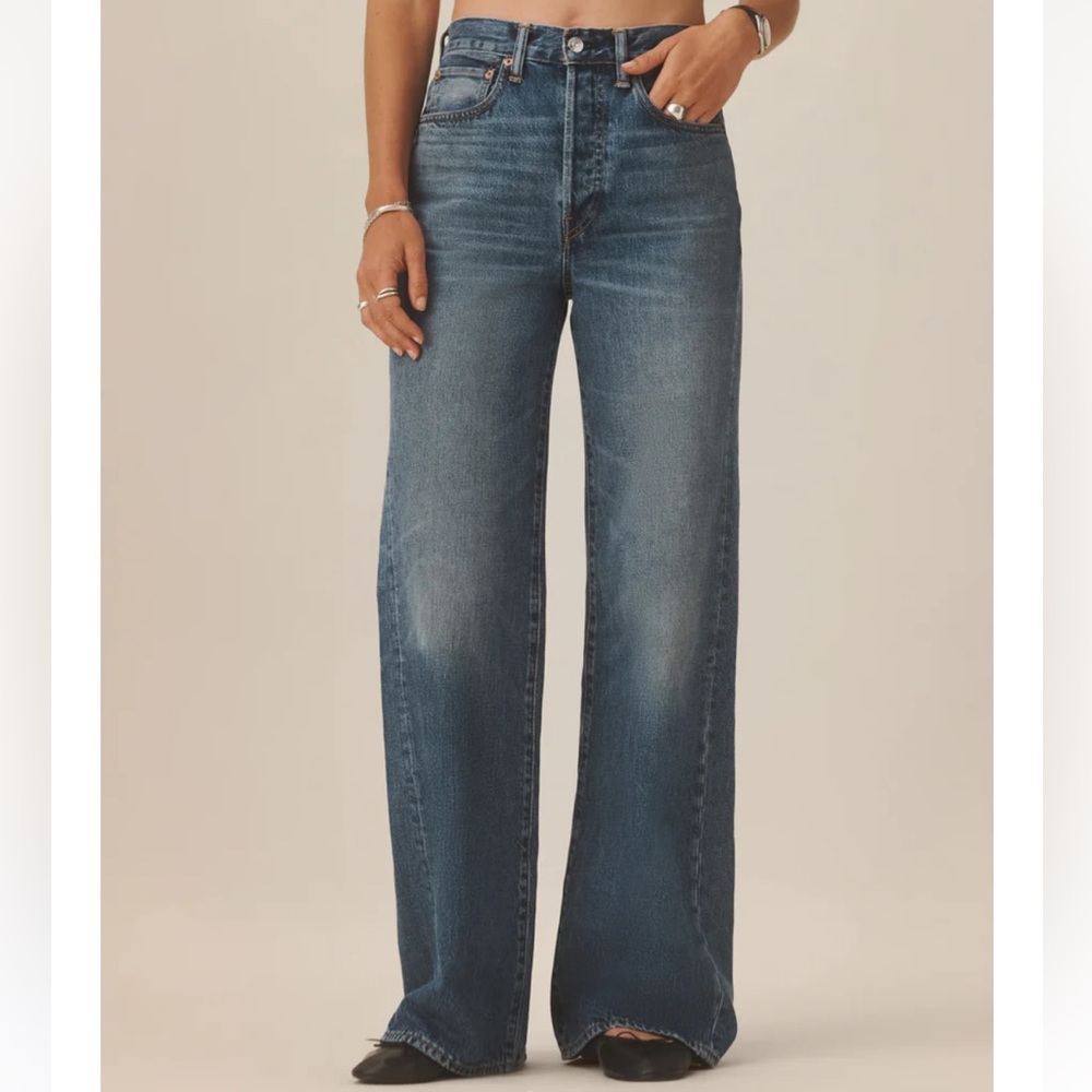 Buck Mason Indigo Flare Jeans